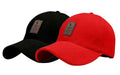 Selloria Brand Cotton Adjustable Unisex Cap (In, Alpha, Free Size, Big Boys, Black, Red)