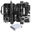 Xuanlan Emergency Survival Kit 13 In 1, Outdoor Survival Gear Tool With Survival Bracelet, Fire Starter, Whistle, Wood Cutter, W