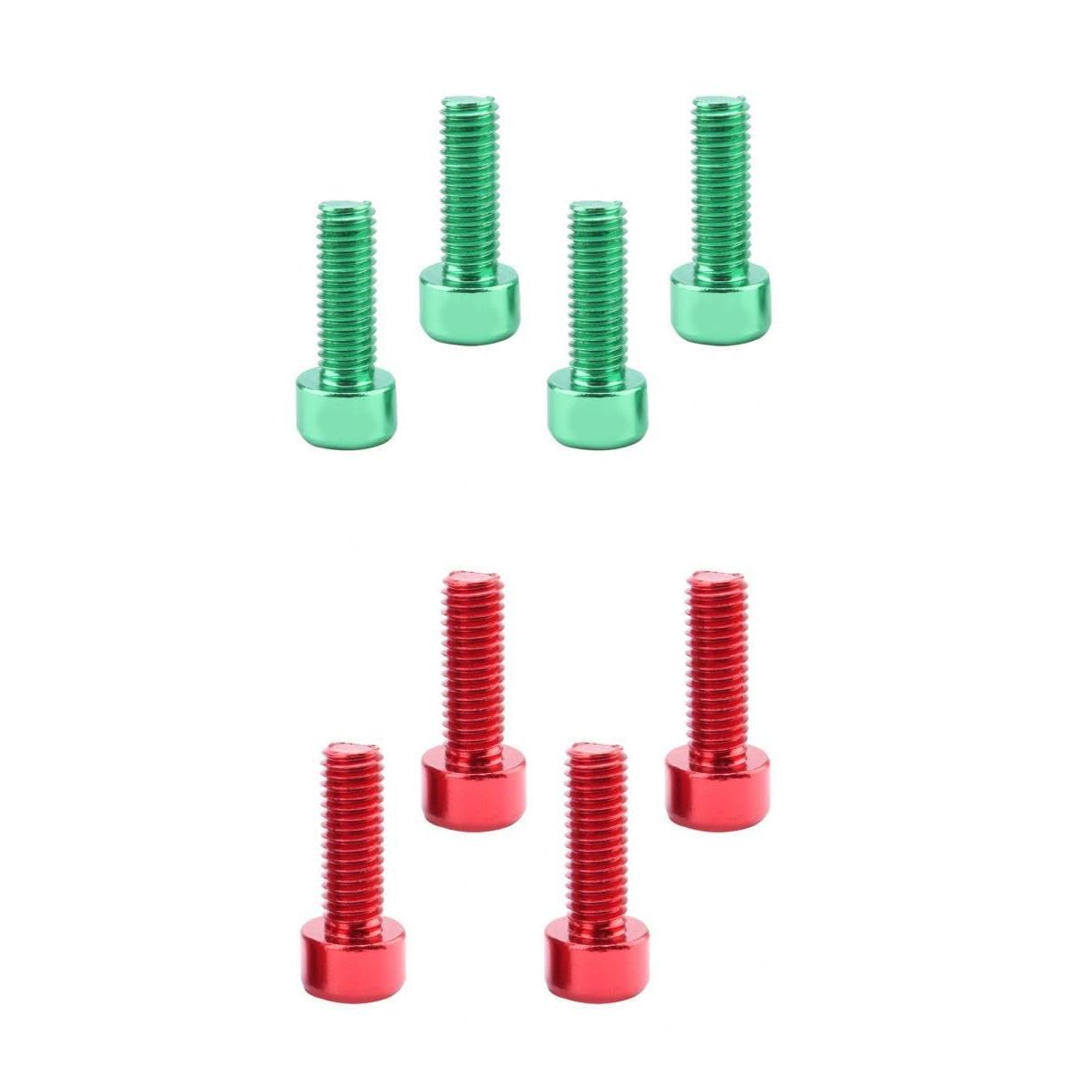 Merishopp 8Pcs Bike Water Bottle Bolts Screws Alloy Lightweight Bicycle Accessories| Sports Equipment | Outdoor Sports Gear | Ex