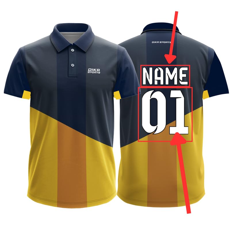 Dika Sports Custom Jersey Cricket TShirt Combo Cricket Tshirt For Boysfive Sleeve T Shirt For Men | 2 Year To 5Xl