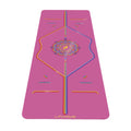 Liforme Printed Yoga Mat - Free Yoga Bag Included - Patented Alignment System, Warrior-like Grip, Non-slip, Eco-friendly, Sweat-