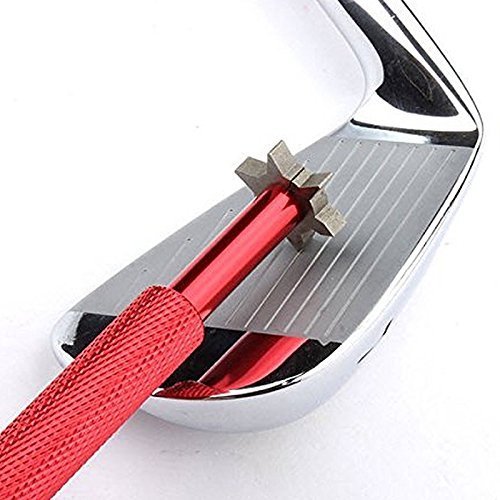 Hifrom Groove Sharpener With 6 Heads - Golf Re-Grooving Tool And Cleaner For All Irons Pitching Sand Lob Gap And Approach Wedges