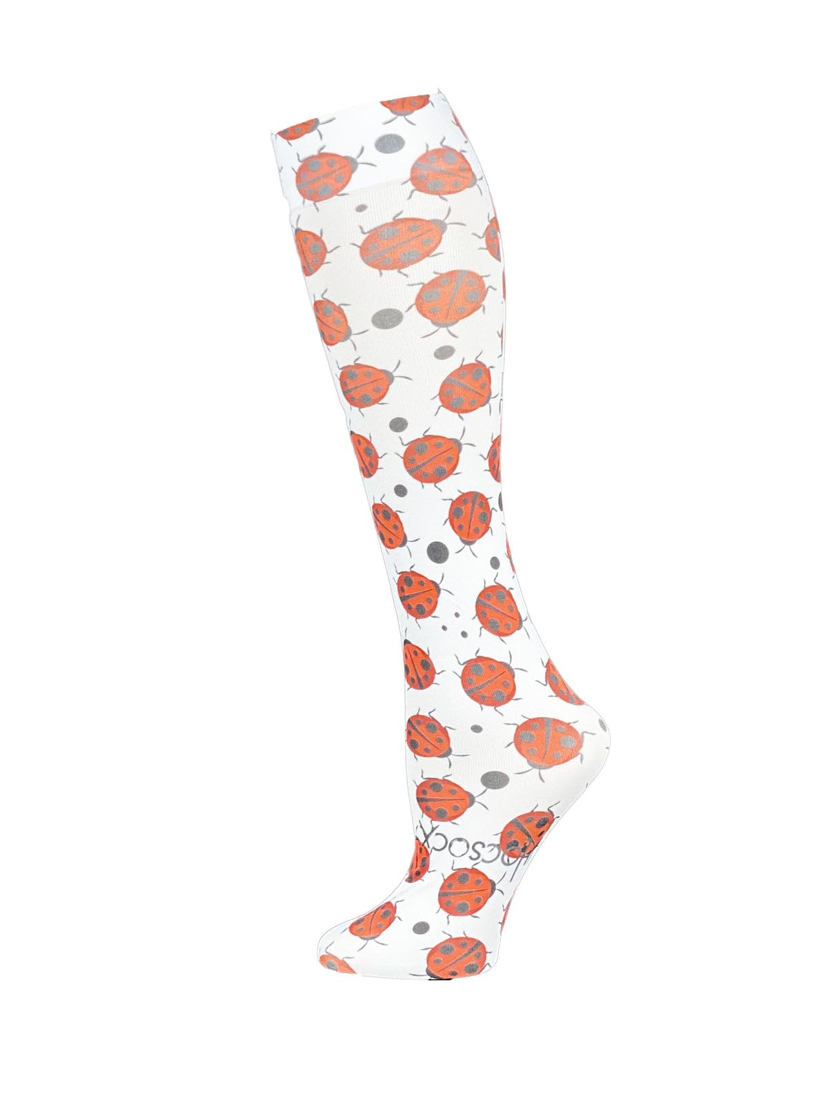 Hocsocx Lady Bug Unisex Performance Liner Socks, Moisture Wicking, Rash & Blister Protection for Field & Ice Hockey, Soccer, Ski