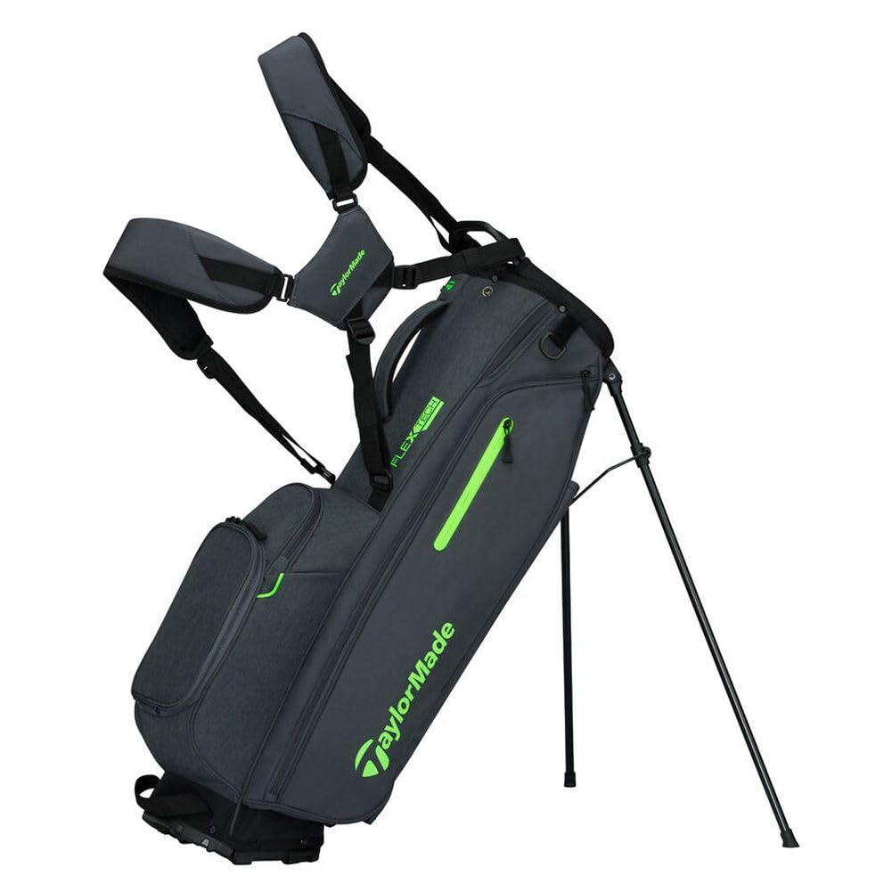 TaylorMade Golf Flextech Stand Bag Grey/Neon Green