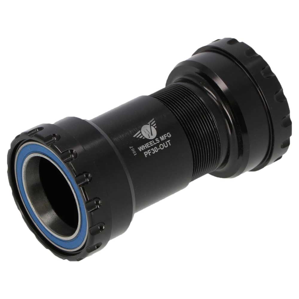 Wheels Manufacturing Press Fit 30 to Outboard Bottom Bracket with Angular Contact Bearings, Black, Shimano 24mm Spindle