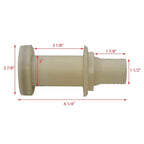 Attwood Scupper Thru Transom 1-1/2''