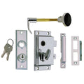 Perko 0919Dp0Chr Reverse-Bevel Rim Lock Set With Flush Strike