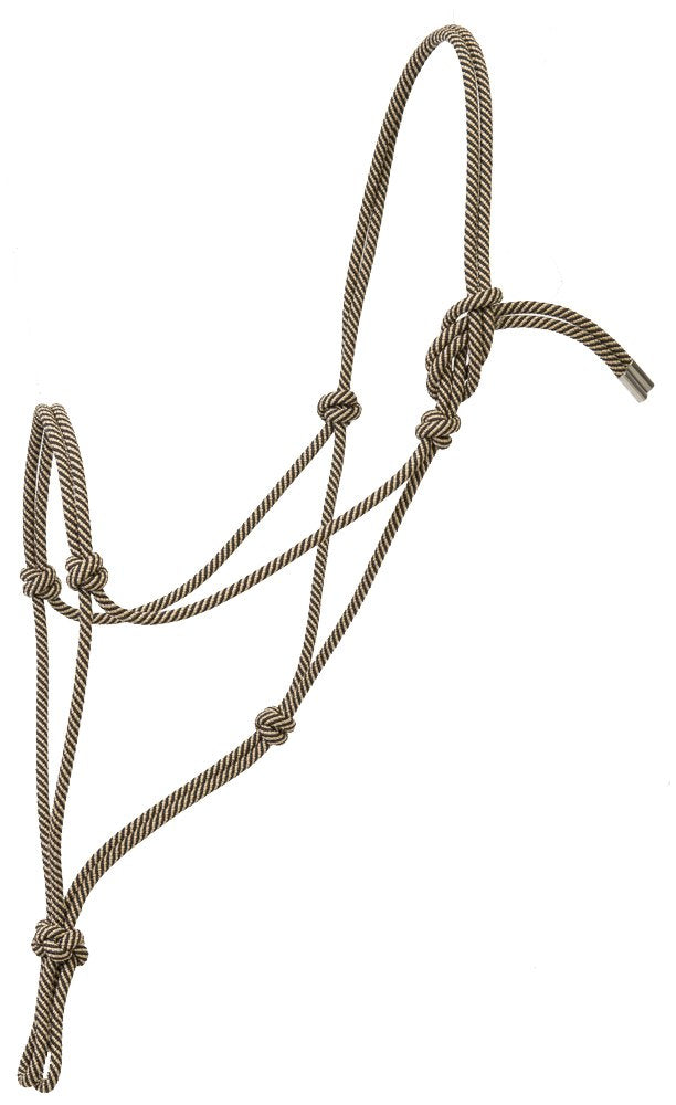 Weaver Leather Silvertip No. 95 Rope Halter Black/Tan, Average