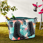 Built Utopia Welded Soft Portable Cooler With Wide Mouth Opening - Insulated And Leak-Proof Botanical Leaf 5251696