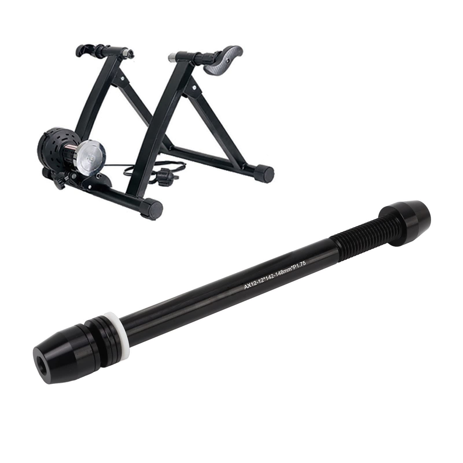 Focket Trainer Thru Axle, Aluminium Alloy Thru Axle Adapter Rear Wheel Skewer For Indoor, Bike Trainer For Road Mountain Bike, L