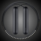 [Tangram Factory] Smart Rope - Led Embedded Jump Rope (Black, Medium)