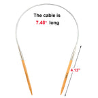 Mdoker Bamboo Circular Knitting Needle Size 4 16 Inch Circular Knitting Needles For Handmade Knitting Diy And Any Weaven Yarn Pr