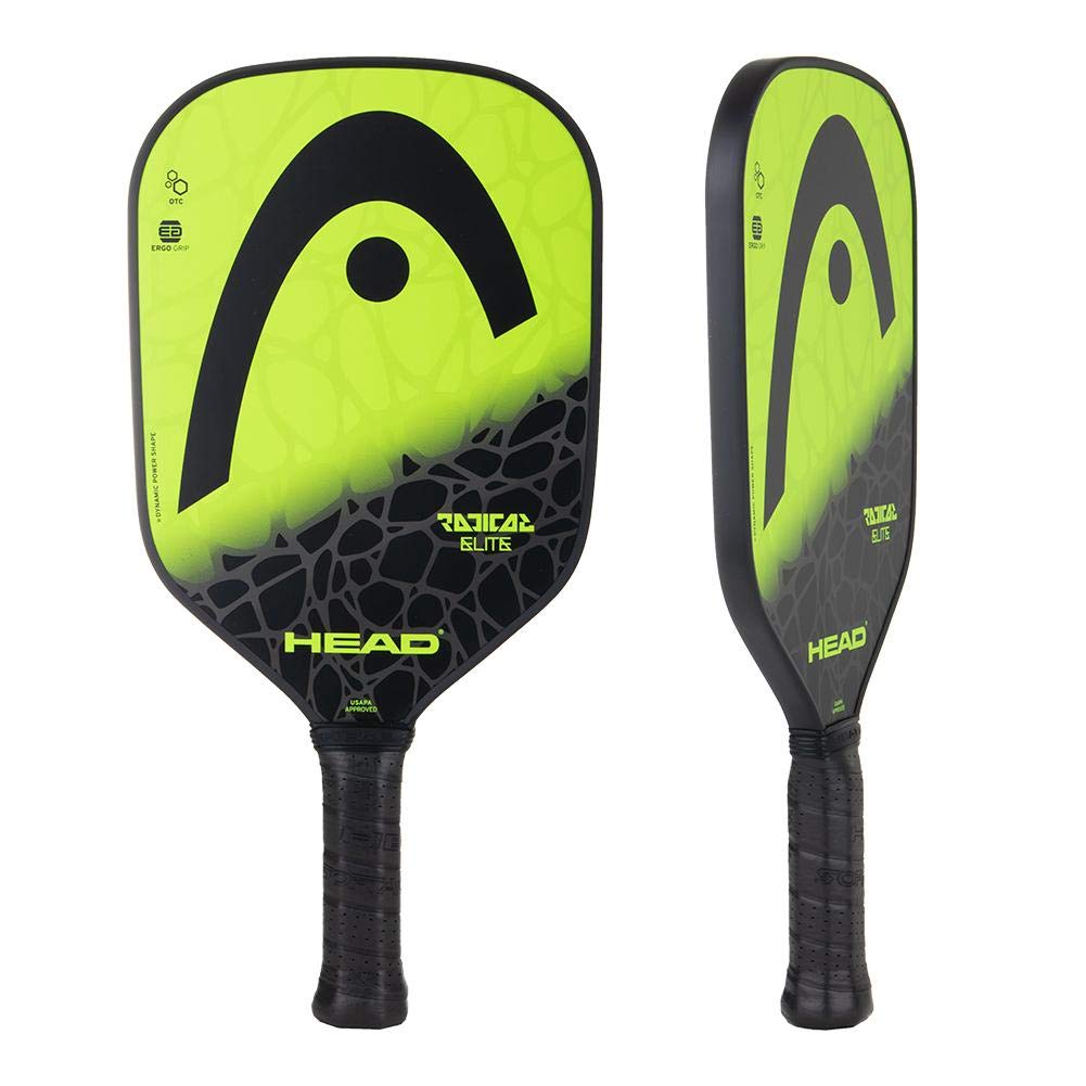 Head Fiberglass Pickleball Paddle - Radical Elite Paddle W Honeycomb Polymer Core & Comfort Grip