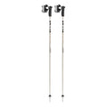 LEKI Detect S Lightweight Aluminum Ski Poles for Downhill Skiing - Black-Gray - 110 cm