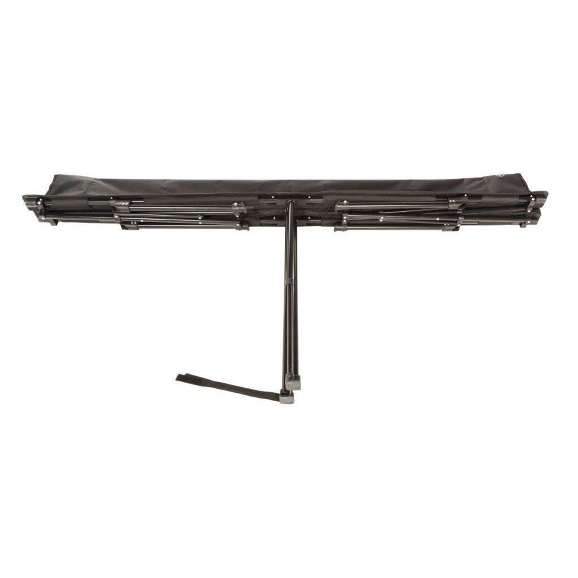 Kamp-Rite Standard Kwik Cot Quick Setup 1 Person Sleeping Bed With Side Storage Pockets, Storage Hammock And 600D Carry Bag, Bla
