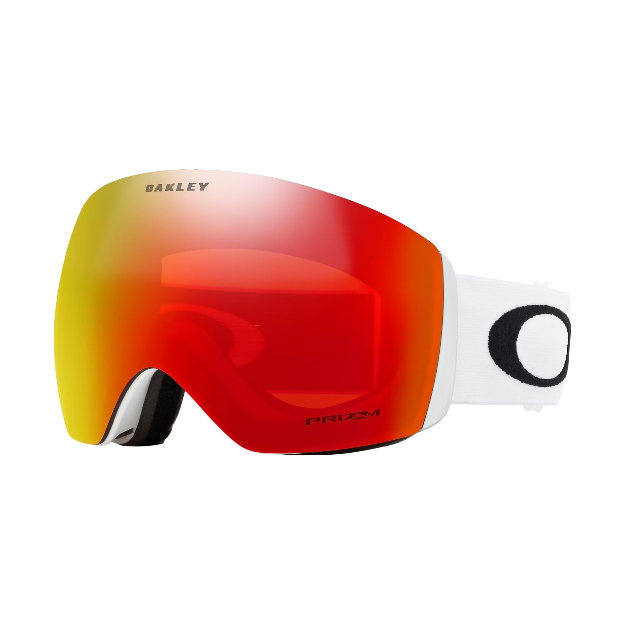 Oakley Flight Deck M OO7064 White w/Prizm Snow Torch Iridium Ski Goggles For Men For Women + BUNDLE with Designer iWear Eyewear 