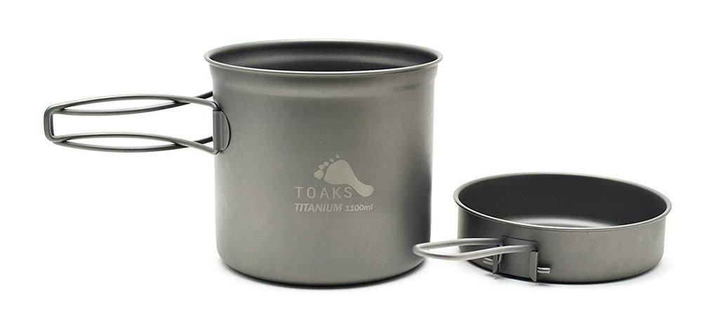 Toaks Titanium 1100Ml Pot With Pan