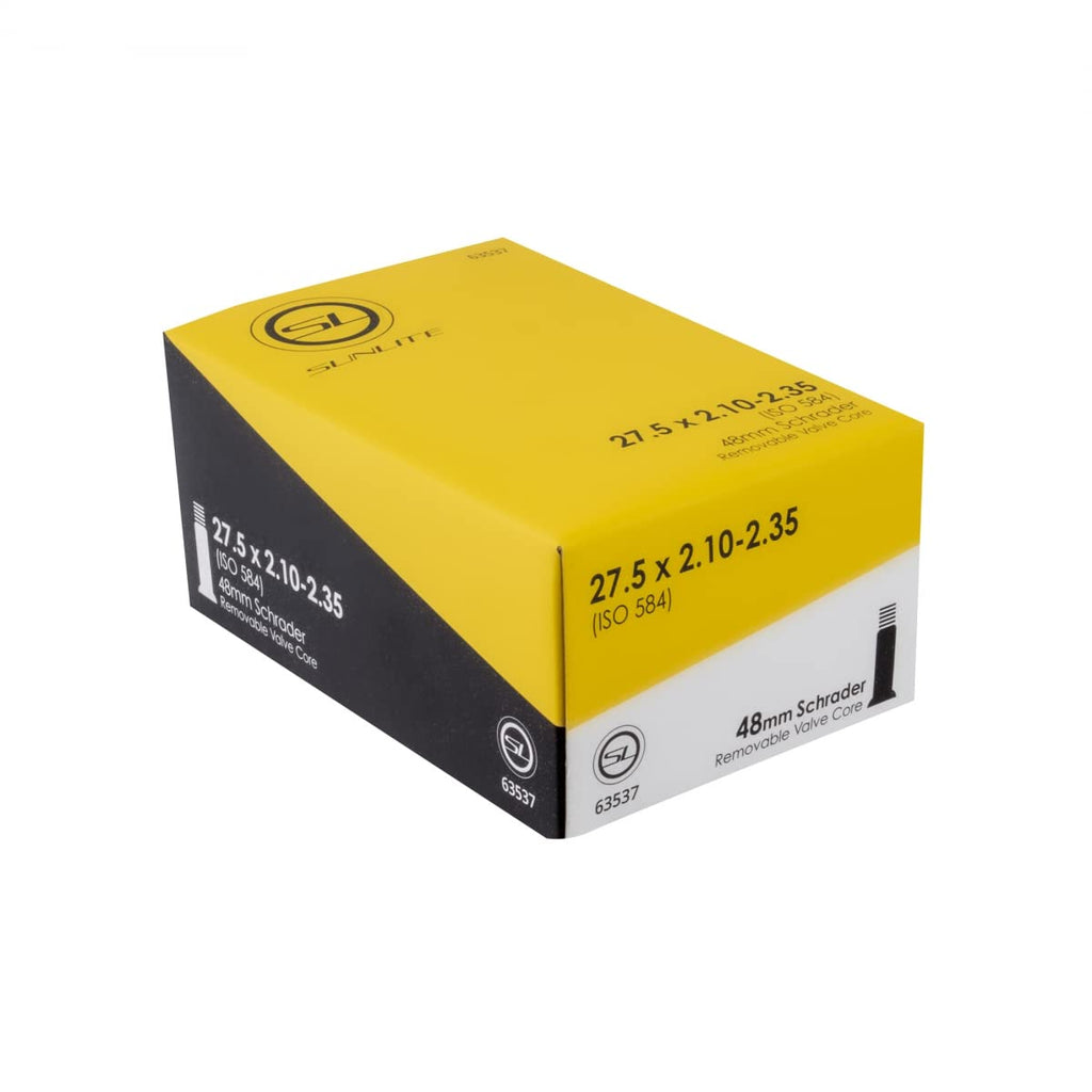 Sunlite Schrader Valve Bicycle Tubes, 27.5 X 2.10-2.35'' / 48Mm Valve