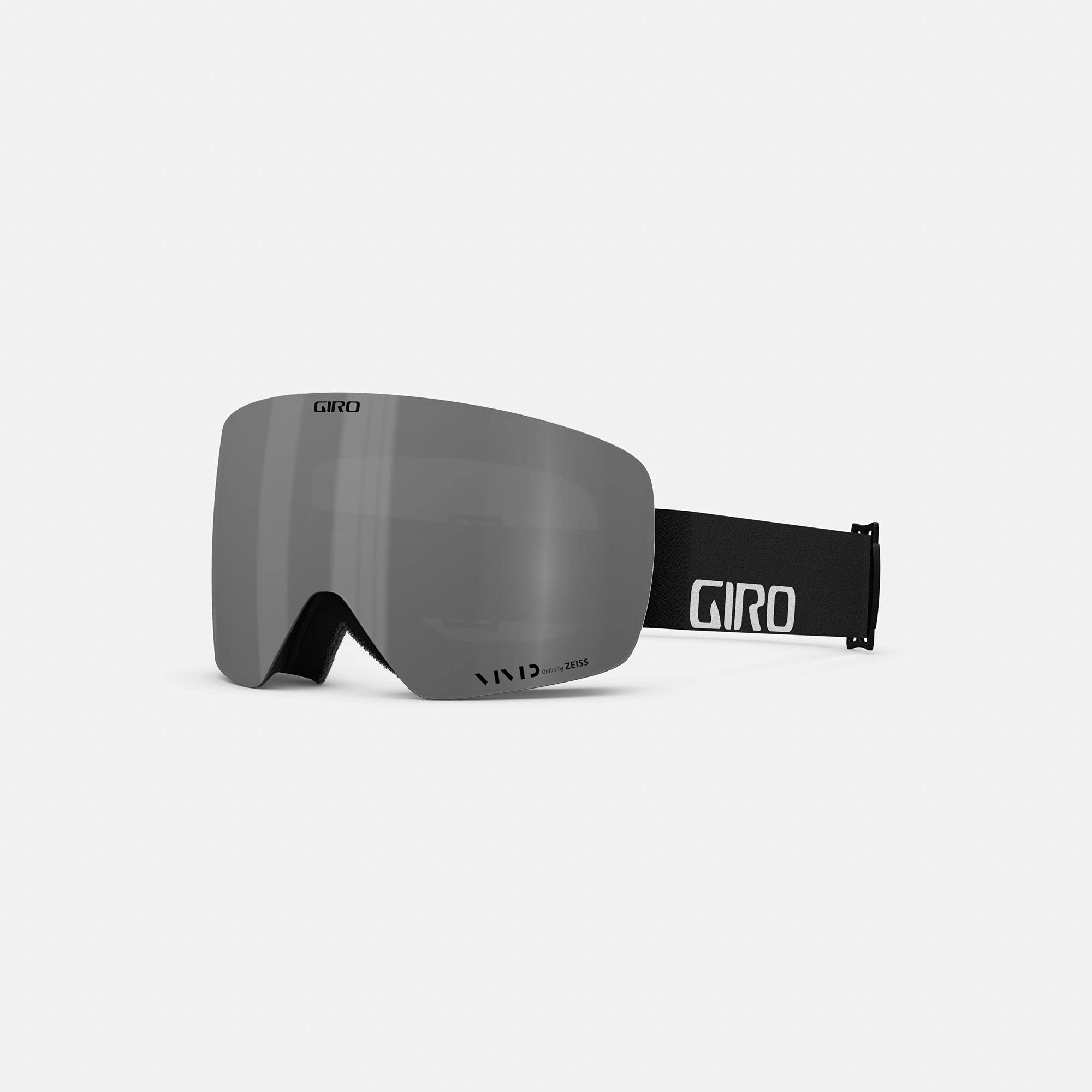 Giro Contour RS Ski Goggles - Snowboard Goggles for Men & Women - Black Wordmark Strap with Vivid Onyx/Vivid Infrared Lenses