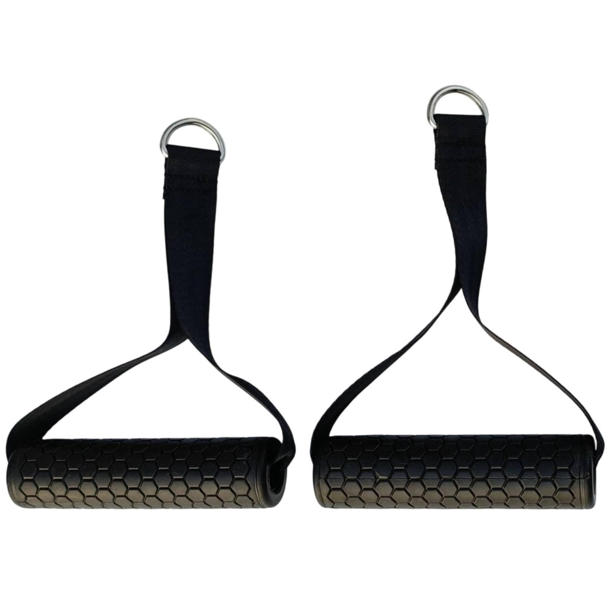 Heavenglow Exercise Grip Handles Hexagonal Texture Resistance Band Handles RubberCoated Resistance Band Handle | Resistance Tra