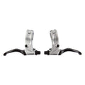 Black Ops Bmx Bent Brake Levers, Pair, Silver/Black