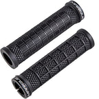 Marque Grapple Mountain Bike Handlebar Grips - Single Lock-On Ring Mtb And Bmx Bicycle Handle Bar With Non-Slip Grip (Phantom Bl