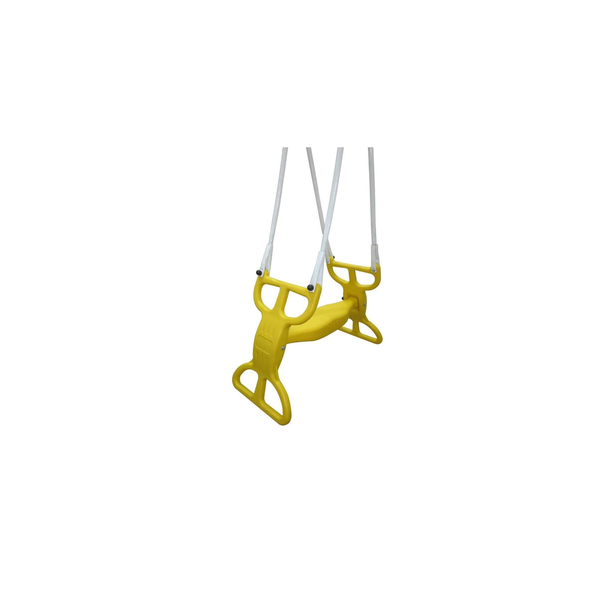 Xdp Recreation Rising Sun Playground Metal A Frame Kids Swing Set With Outdoor Backyard Playset With Slide, See Saw, Glider, And