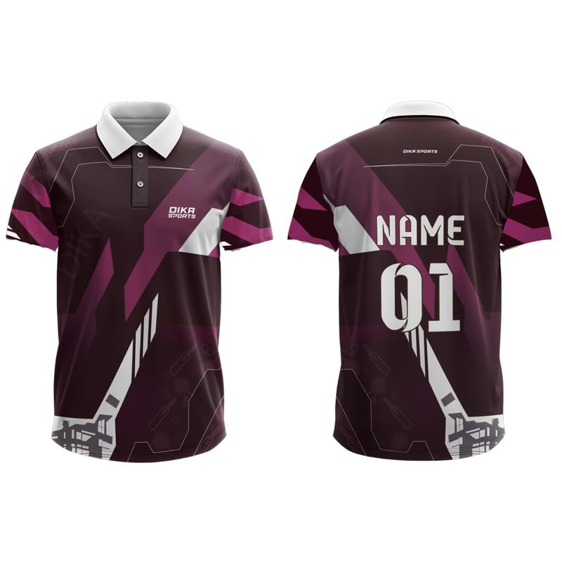 Dika Sports Custom Jersey For Kids Cricket T-Shirt Sale Cricket T Shirts For Menyonex T Shirts | 2 Year To 5Xl Brown