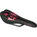 SDG Fly Jr Saddle Steel 7 x 7 mm, Black/Red