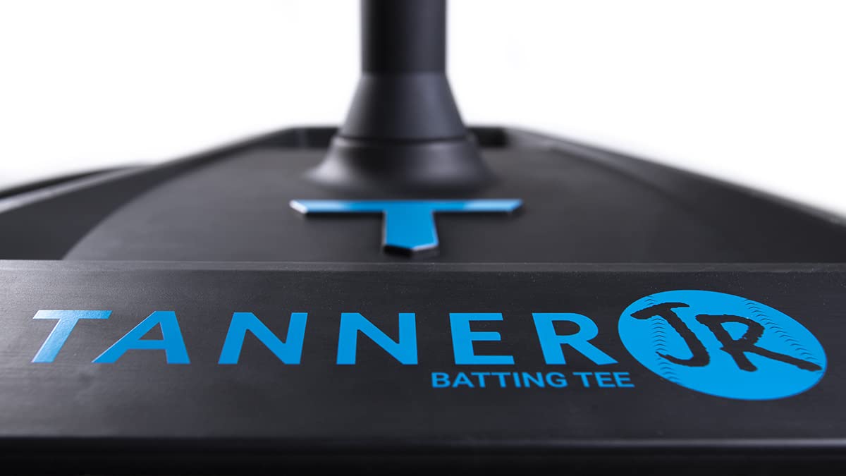 Tanner Jr. Batting Tee for Kids and Toddlers. Durable Youth T Ball Tee T Ball Stand with Easy Height Adjustments and Flexible Ru
