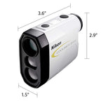 Nikon Coolshot 20I Gii Golf Laser Slope Rangefinder, Standard Version White With Yellow Trim, Medium