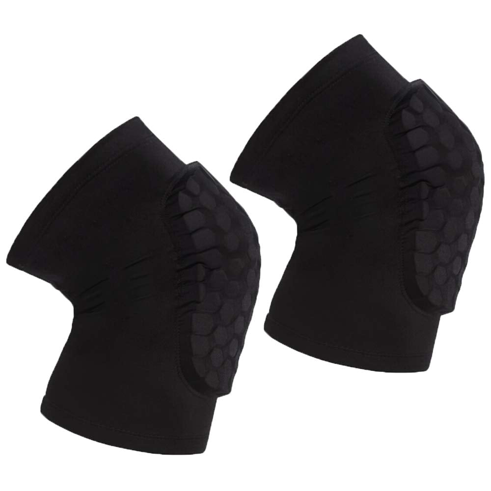 Pisiqi Compression Collision Avoidance Knee Sleeve, 2 Sleeves, Black, S