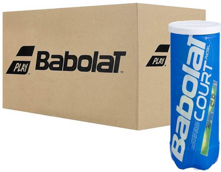 Babolat Court Padel Balls - Case of 24 Cans (72 Balls) - 3 Balls/Can