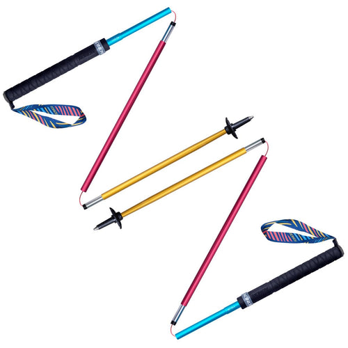 Aonijie Folding Ultralight Carbon Fiber Trekking Poles Quick Lock Trekking Hiking Pole Walking Stick (110 Cm Style 2)