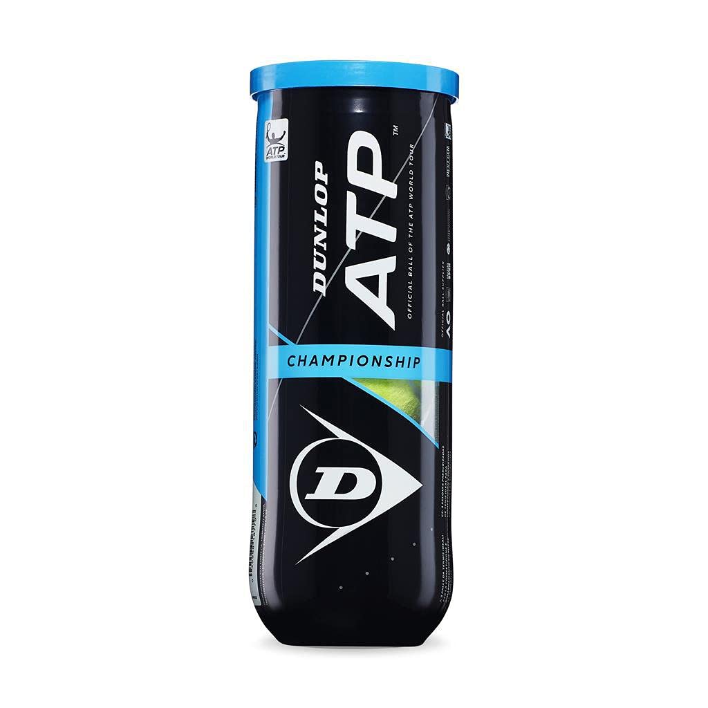 DUNLOP Tennis Ball ATP Championship - for Clay, Hard Court and Grass (1 x 3 Pet), Yellow