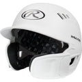 Rawlings | R16 REVERSIBLE EXT | Matte Batting Helmet | Reversible Face Guard | Senior (6 7/8 - 7 5/8) | Matte White