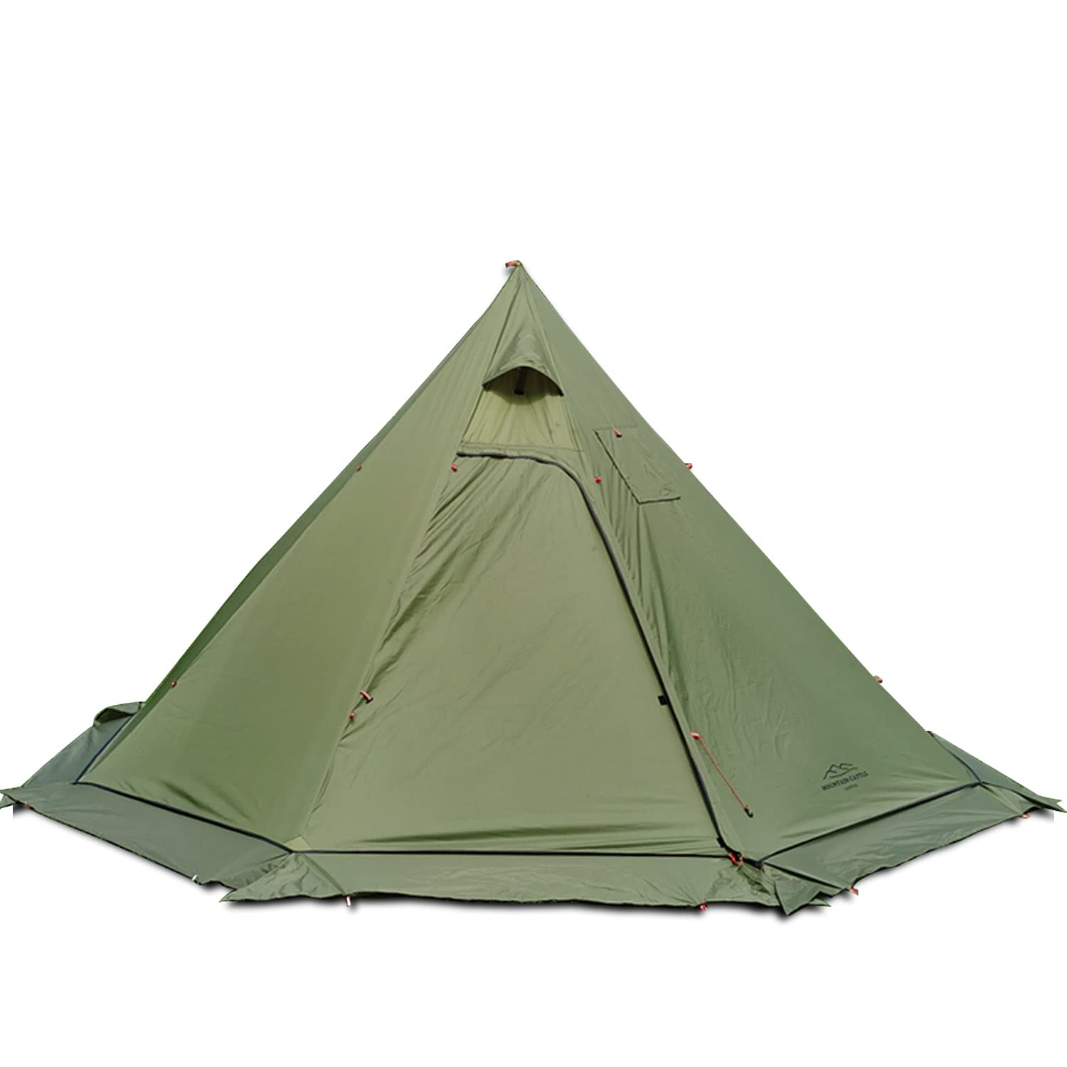 4 Persons 5Lb Lightweight Tipi Hot Tent With Stove Jack, 7'3'' Standing Room, Teepee Tent For Hunting Family Team Backpacking Ca