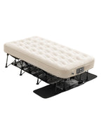Vevor Air Mattress With Frame, Inflatable 1 Person Camping Cot With Built-In Pump, Portable Folding Air Beds Supports 300 Lbs, B