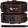 Dark Iron Fitness Weight Lifting Belt For Men & Women - 100% Leather Gym Belts For Weightlifting, Powerlifting, Strength Trainin
