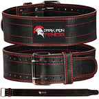Dark Iron Fitness Weight Lifting Belt For Men & Women - 100% Leather Gym Belts For Weightlifting, Powerlifting, Strength Trainin