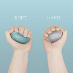 Ryaco 2Pcs Hand Exercise Gel Stress Balls Set, Soft & Hard Gel Balls Set Of 2 For Adults & Kids - Anxiety Relief, Resistance Tra