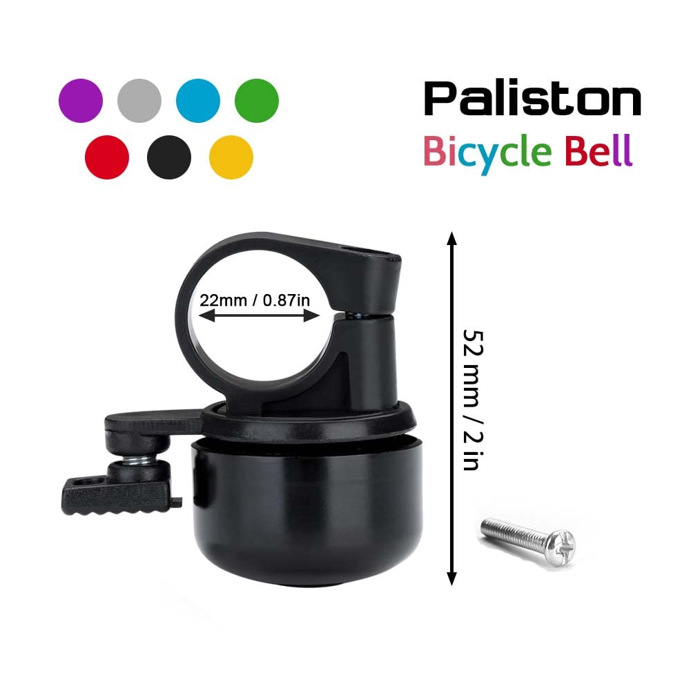 Paliston Bike Bell Bicycle Bell Crisp Sound For Adults Kids Boys Girls Black  Green