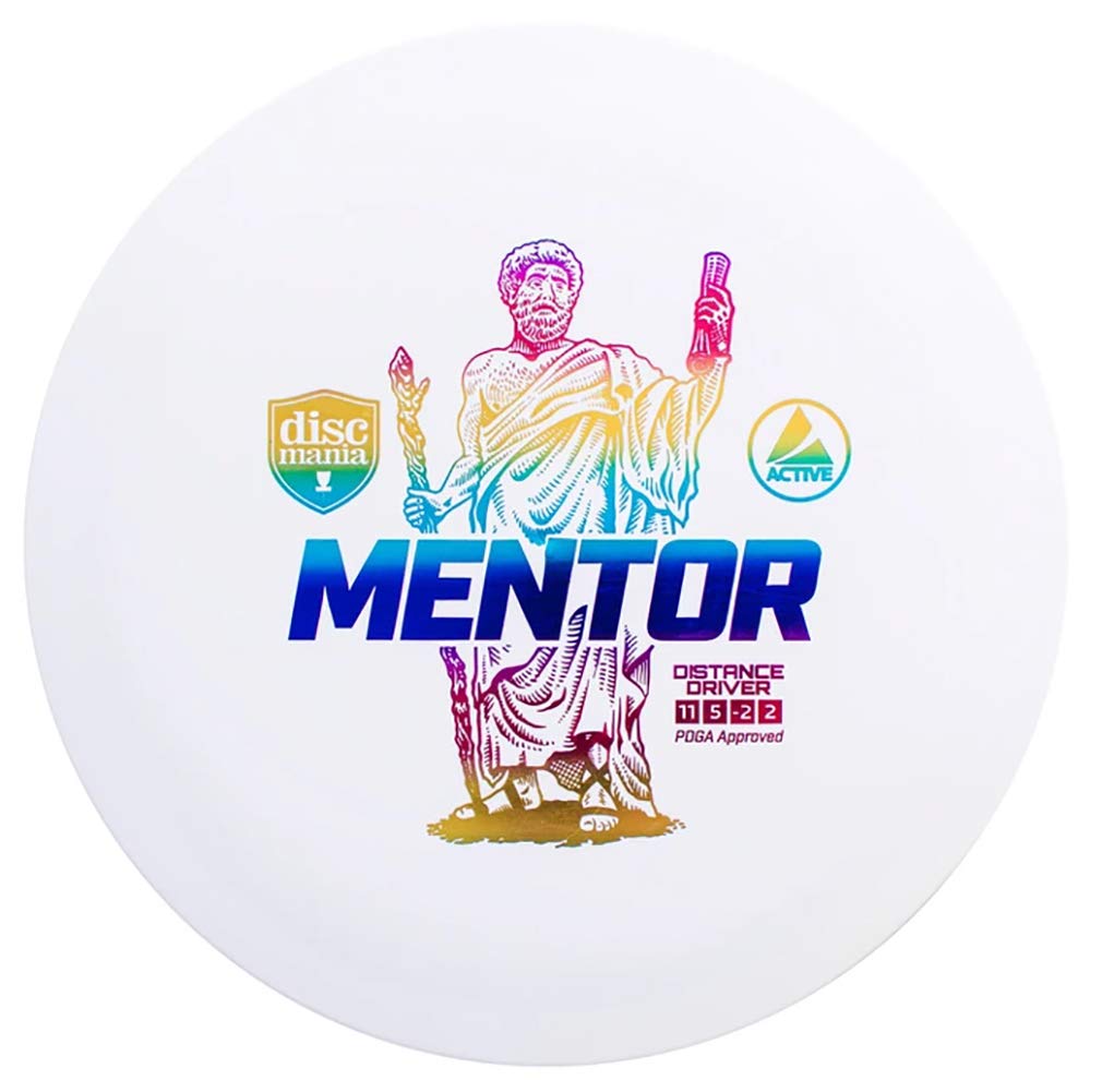 Discmania Active Mentor Disc Golf Distance Driver, Slighty Understable Disc Golf Driver (Colors May Vary) - 165-170 Grams