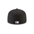 New Era 59Fifty Hat Mlb Basic Los Angeles Dodgers La Black/White Fitted Baseball Cap (7)