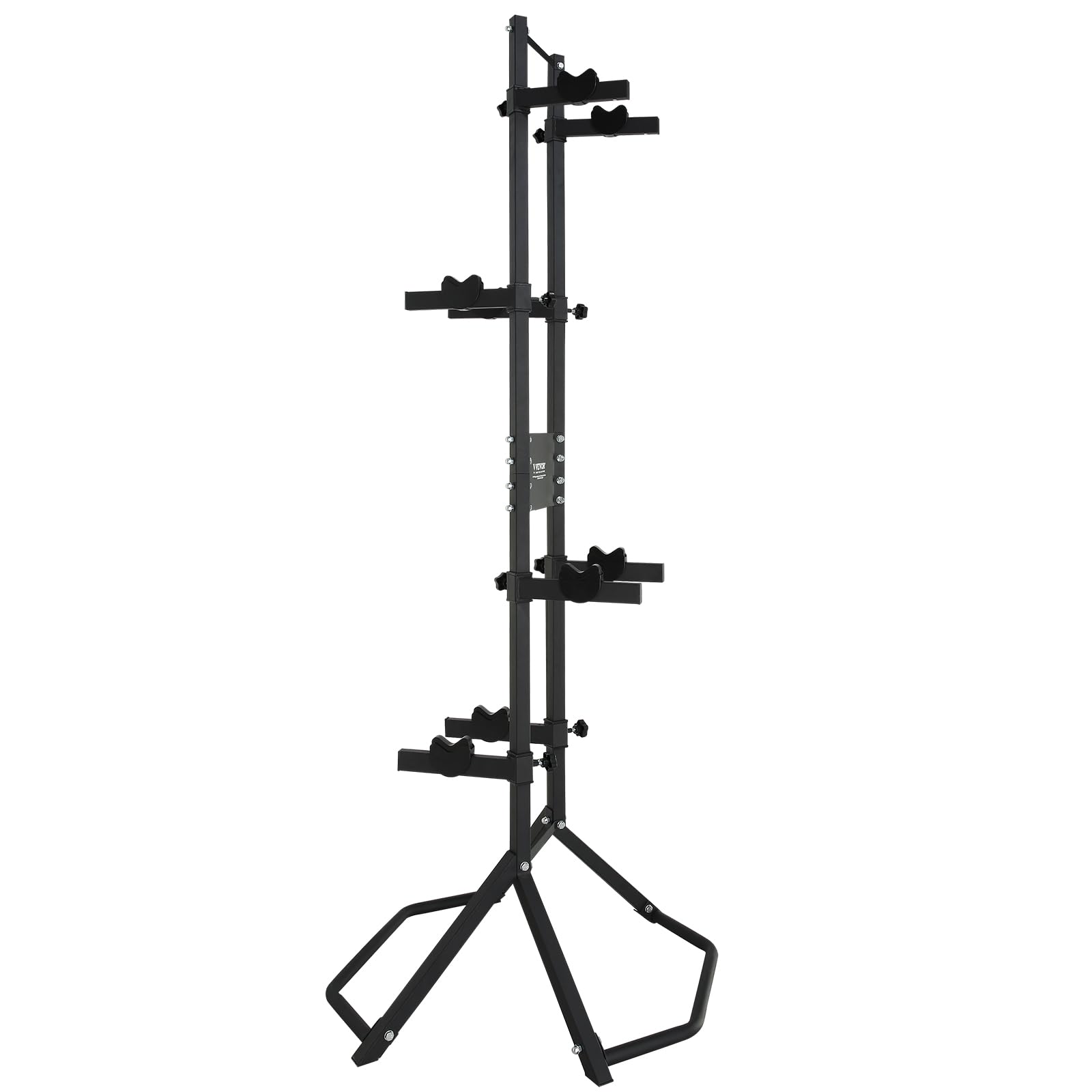 Vevor 4 Bike Storage Rack, Free Standing Gravity Wall Vertical Bike Rack, Fully Adjustable Bike Rack Garage, Sturdy Steel & Easy