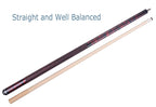 Ab Earth 58 Inch Hand-Painted Series 2-Piece Billaird Pool Cue Stick With Irish Linen Wrap (Red, 19Oz)