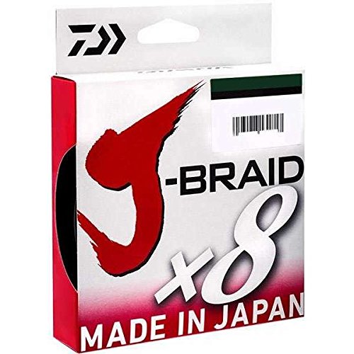 Daiwa J-Braidx8, Filler Spool, Dark Green, Mono Dia.= 12Lb.