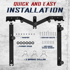 Yes4All 6 Pegs & 4 Barbell Storage Racks Load Up To 1190 Lbs - Wall Mounted Weight Plate Tree & Barbell Holder