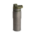 GRAYL UltraPress Titanium 16.9 oz Water Purifier & Filter Bottle for Hiking, Backpacking, Survival, Bushcraft, Travel (Olive Dra