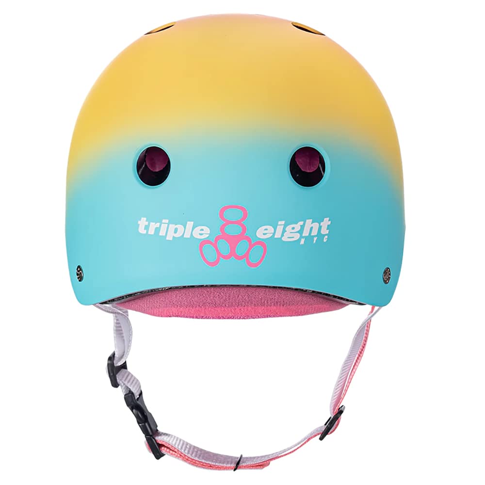Triple Eight The Certified Sweatsaver Helmet For Skateboarding, Bmx, And Roller Skating, Shaved Ice, Small/Medium